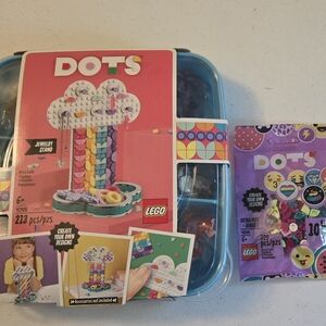 LEGO DOTS Creative Jewelry Stand Set - Pink and Blue